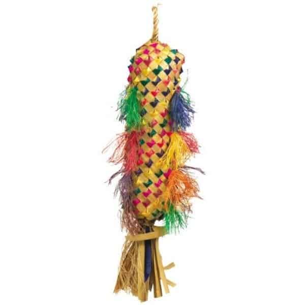 Planet Pleasures Spiked Piñata Natural Bird Toy