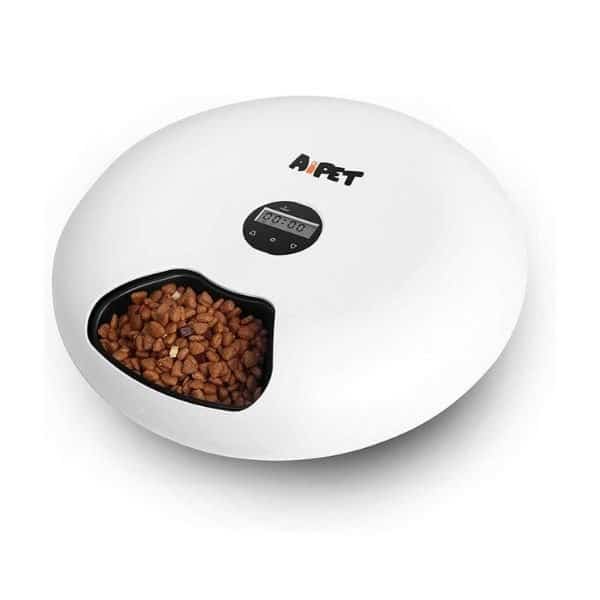 Automatic Pet Feeder For Dogs And Cats 6 Meals Programmable Timer Dry And Wet Food Dispenser