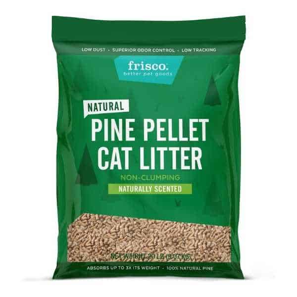 Frisco Pine Pellet Unscented Non-Clumping Wood Cat Litter