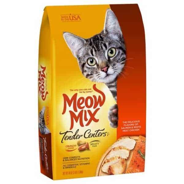 Meow Mix Tender Centers Salmon & White Meat Chicken Dry Cat Food