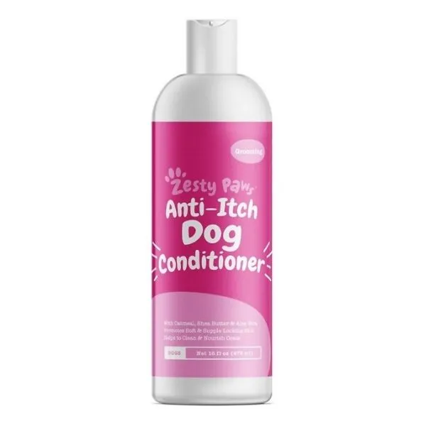 Zesty Paws Oatmeal Anti-Itch Conditioner with Aloe Vera & Organic Shea Butter for Dogs