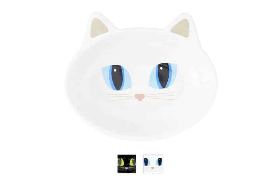 petrageous designs frisky kitty oval ceramic cat dish