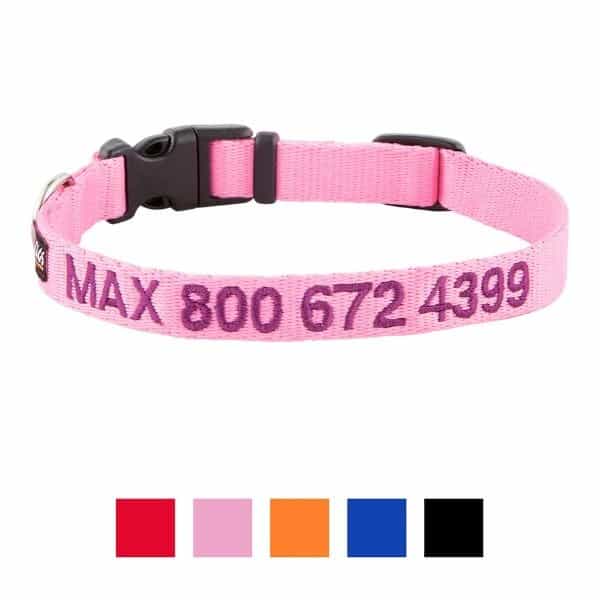 gotags nylon personalized dog collar