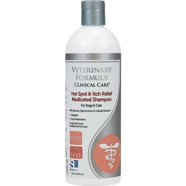 veterinary formula clinical care hot spot itch relief shampoo