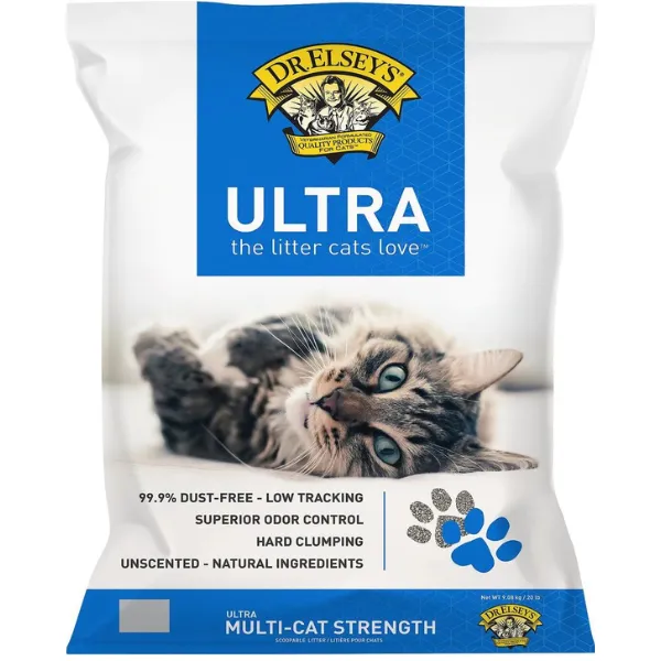 dr. elseys precious cat ultra unscented clumping clay cat litter