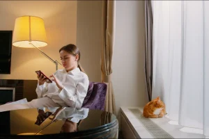cat in hotel